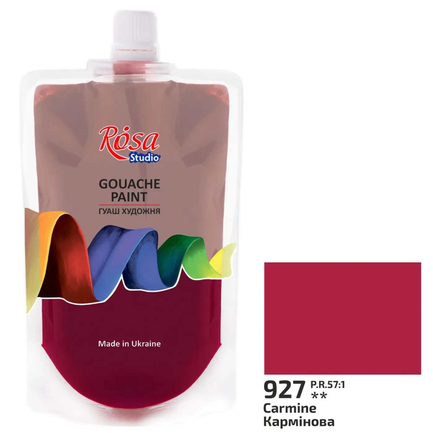 Kvašová barva Rosa – 927 carmine 200ml - fotografie 1