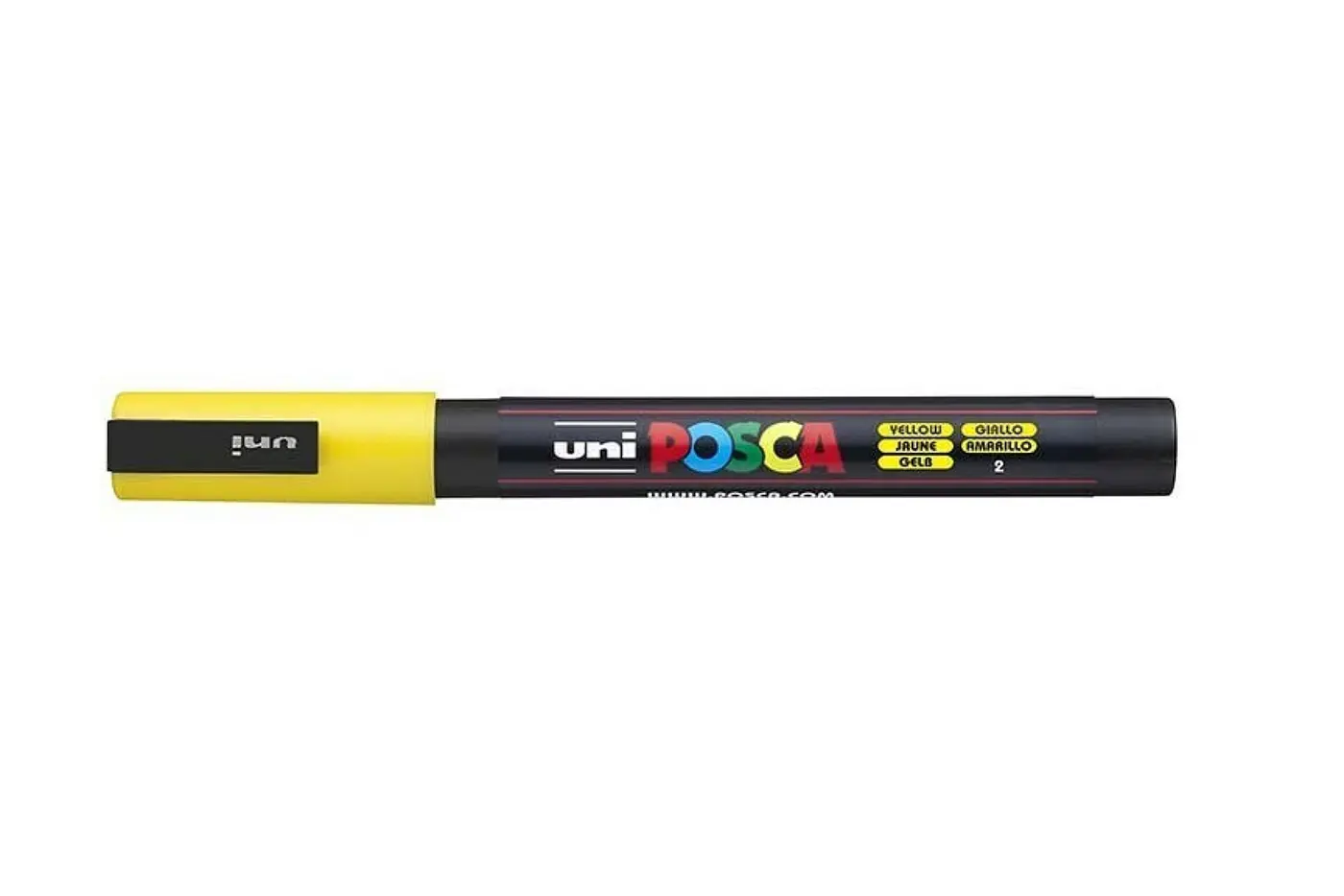 Akrylový fix Uni Posca PC-3M 0,9–1,3 mm – 02 žlutá - fotografie 1