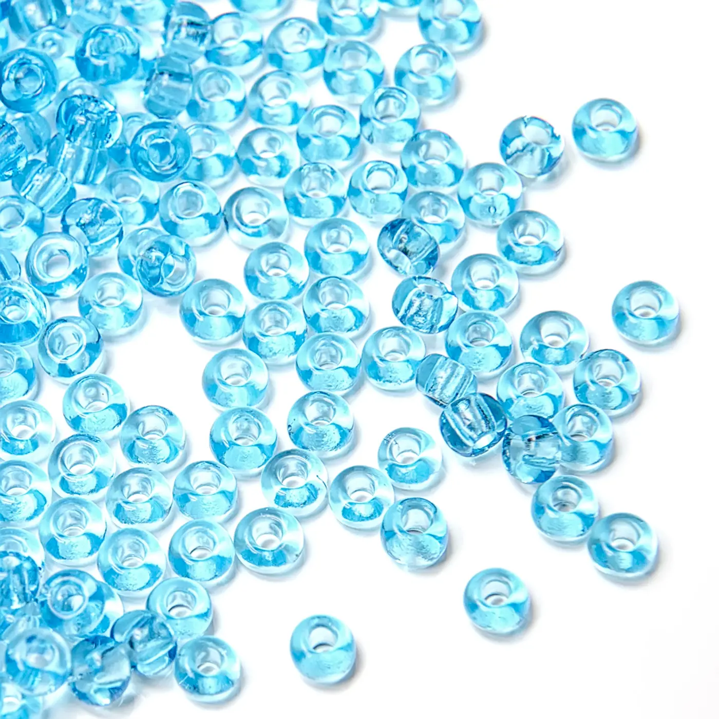 PRECIOSA rokajl 6/0, 3,7 mm, 10 g Akvamaríne  (60010) - fotografie 1