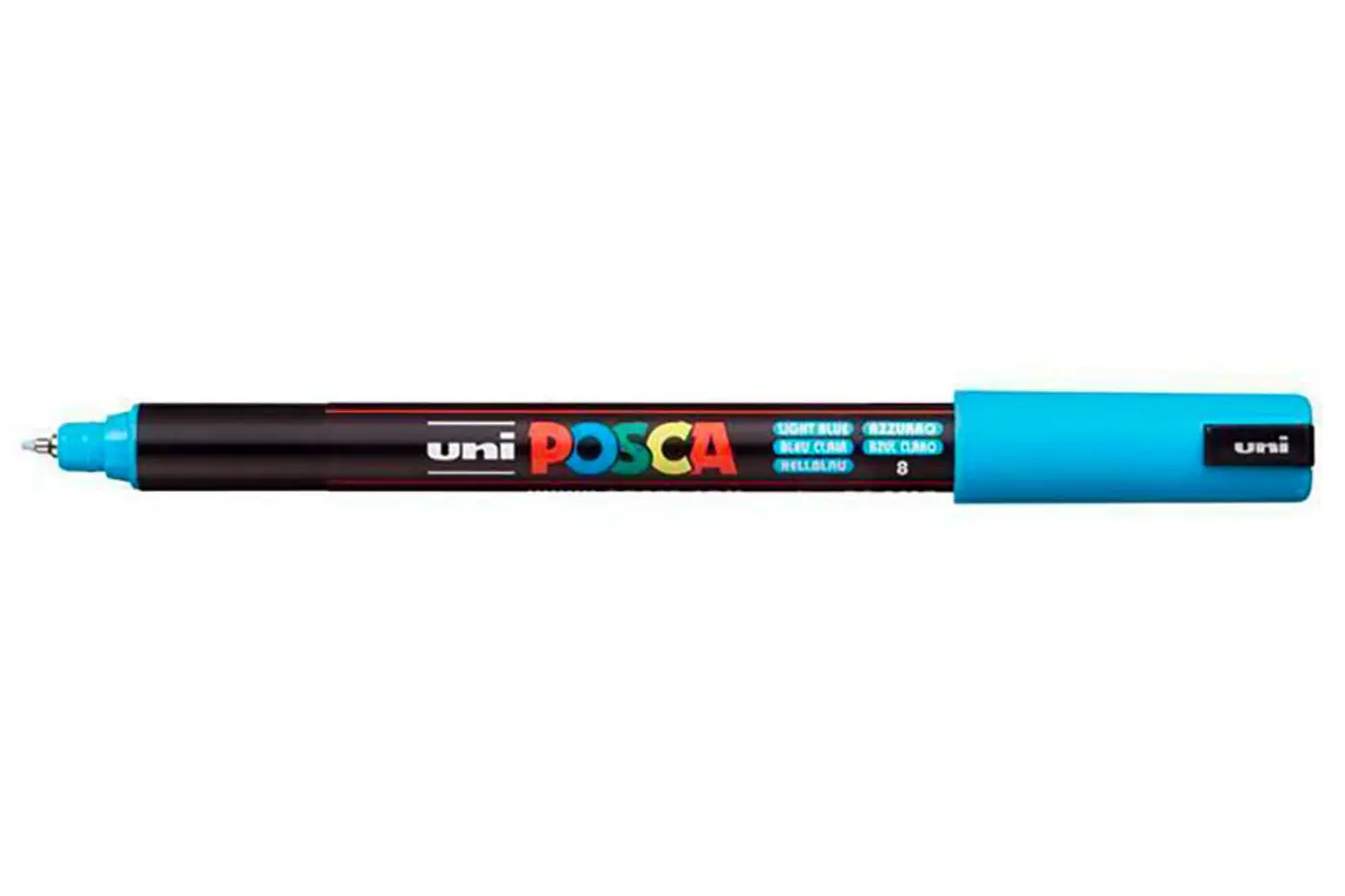 Acrylic marker Uni Posca 0.7mm PC-1MR – 08 světle modrá - fotografie 1