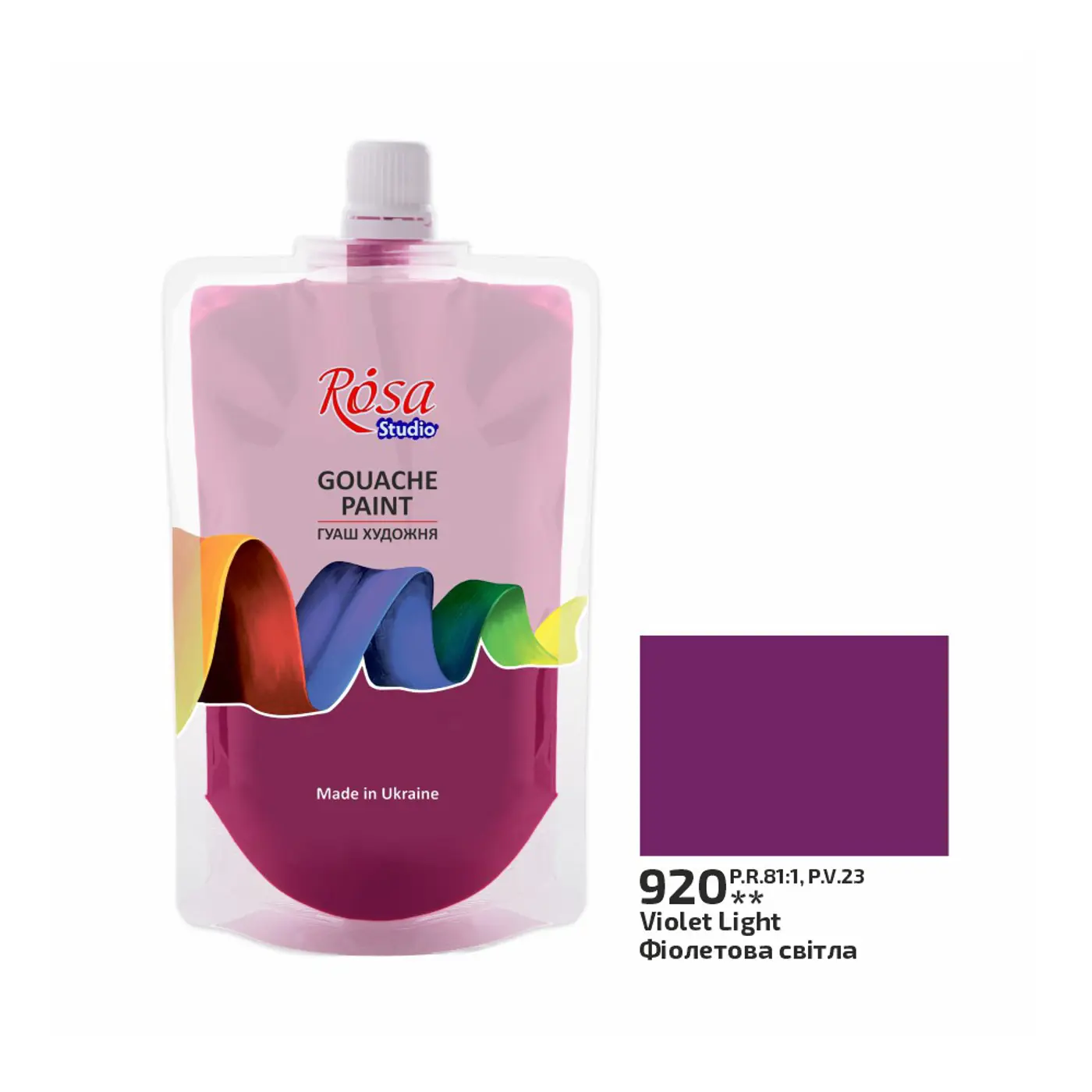 Kvašová barva Rosa – 920 violet light 200 ml - fotografie 1