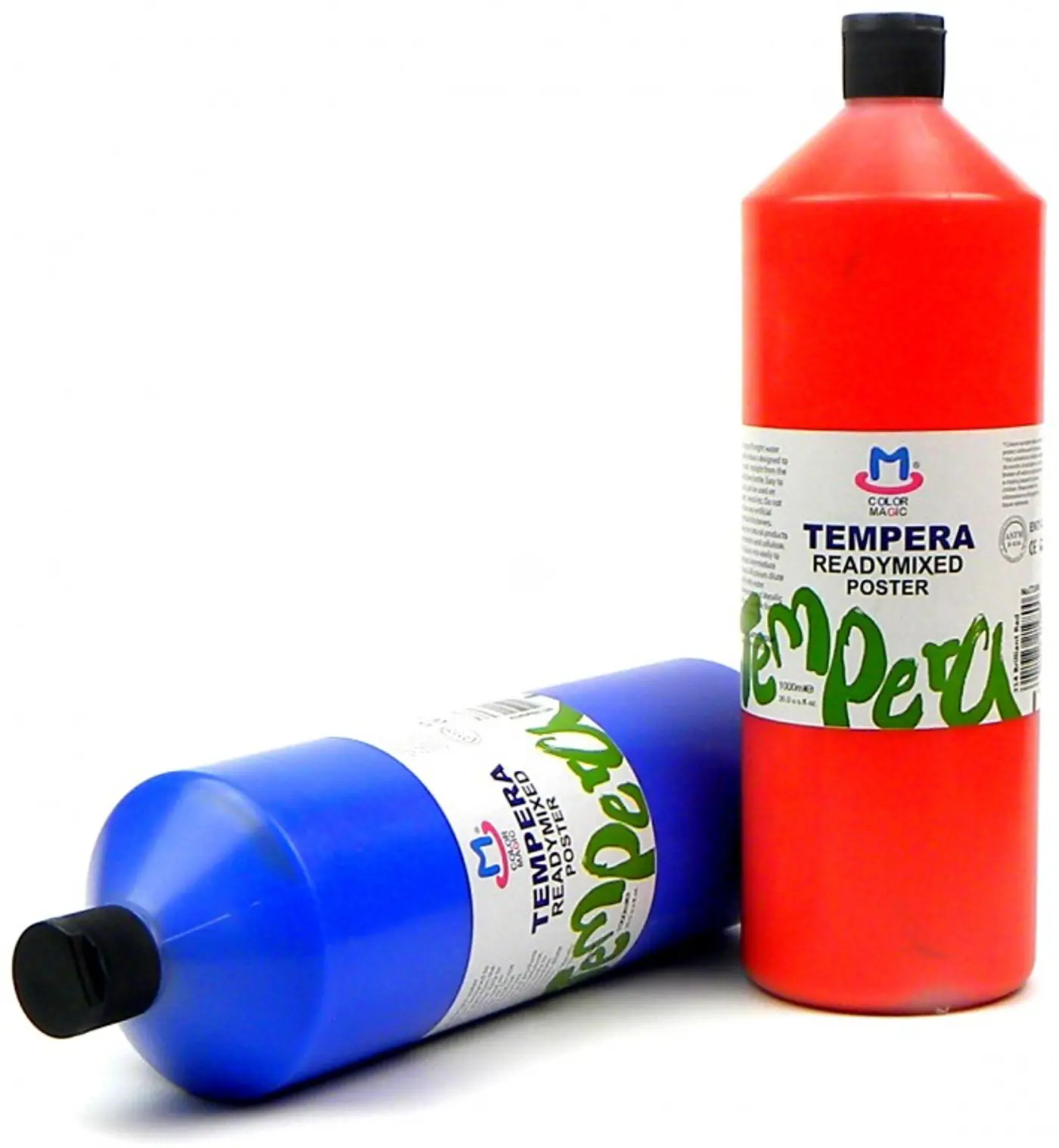 Temperové barvy školní 1000ml – žlutá - fotografie 1