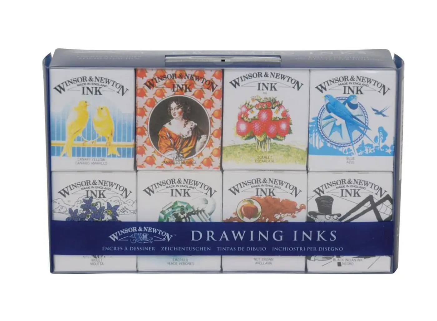Sada uměleckých tuší Winsor Newton 8ks - fotografie 1