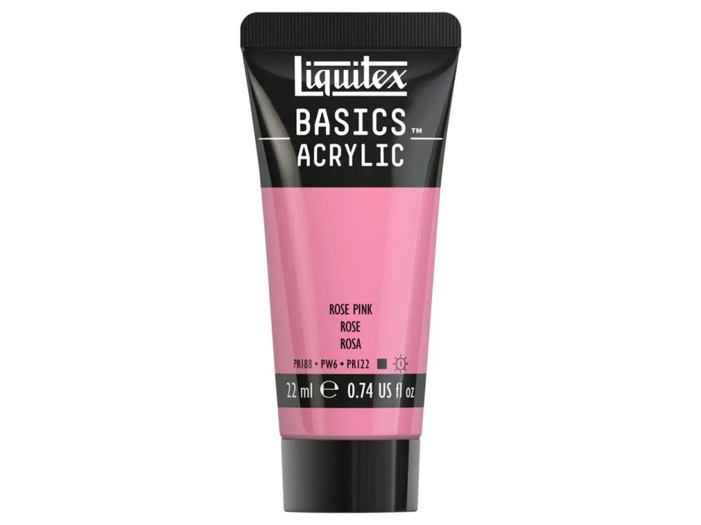 Akrylová barva Liquitex Basics 22 ml – 048 rose pink - fotografie 1