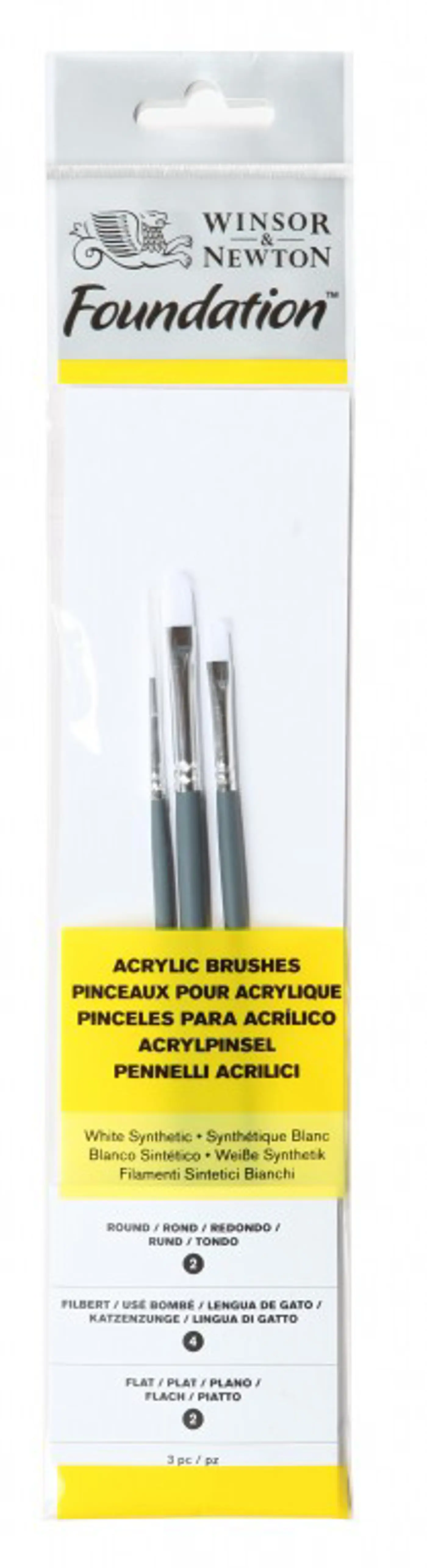 Sada štětců pro akryl Winsor Newton 3ks - fotografie 1