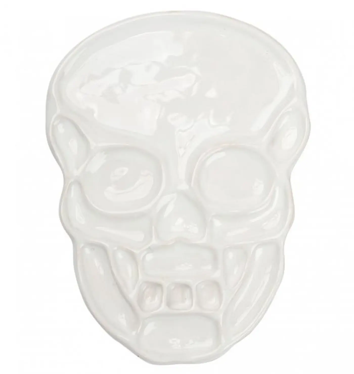 Porcelánová paleta pro akvarel – lebka - fotografie 1