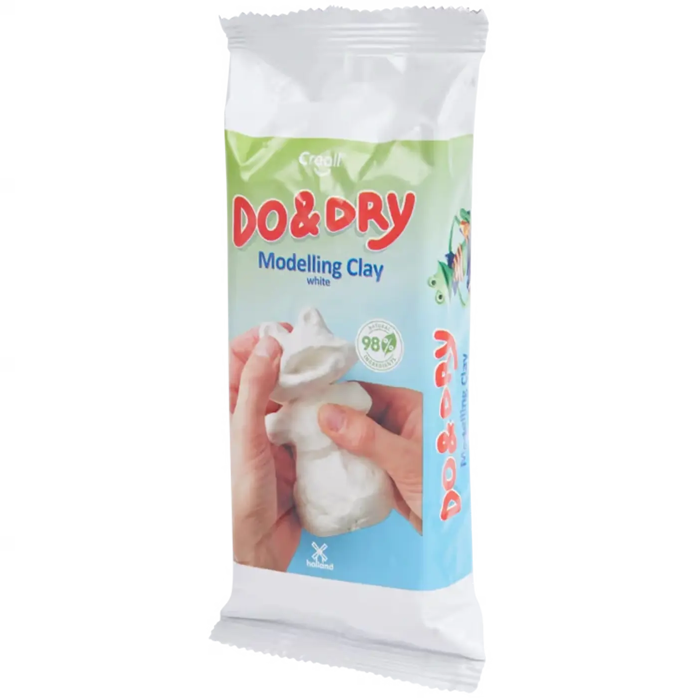 Modelářská samotvrdnoucí  hlína Creall Do & Dry bílá 500 g - fotografie 1