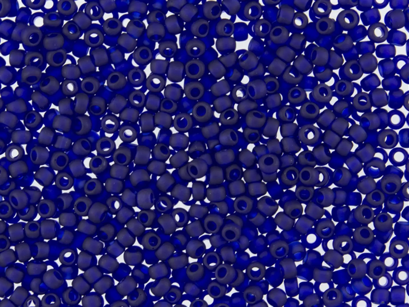 Rokajlové korálky Toho  - Round 15/0 : Transparent-Frosted Cobalt TR-15-8DF - fotografie 1