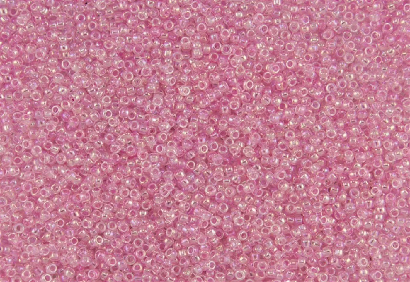 Rokajlové korálky Toho  - Round 15/0 : Transparent-Rainbow Ballerina Pink TR-11-171D - fotografie 1