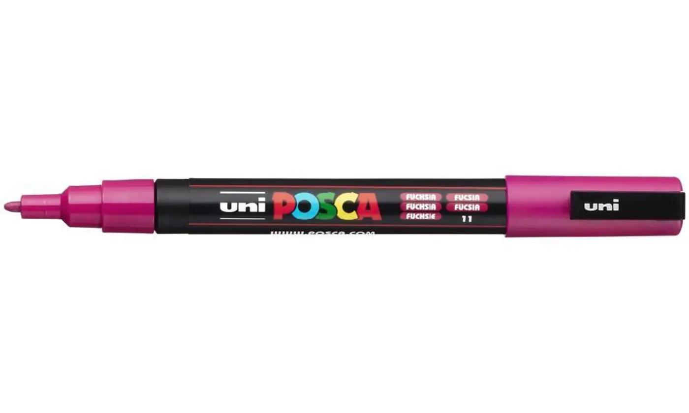 Akrylový fix Uni Posca PC-3M 0,9–1,3 mm – 11 fuchsia - fotografie 1