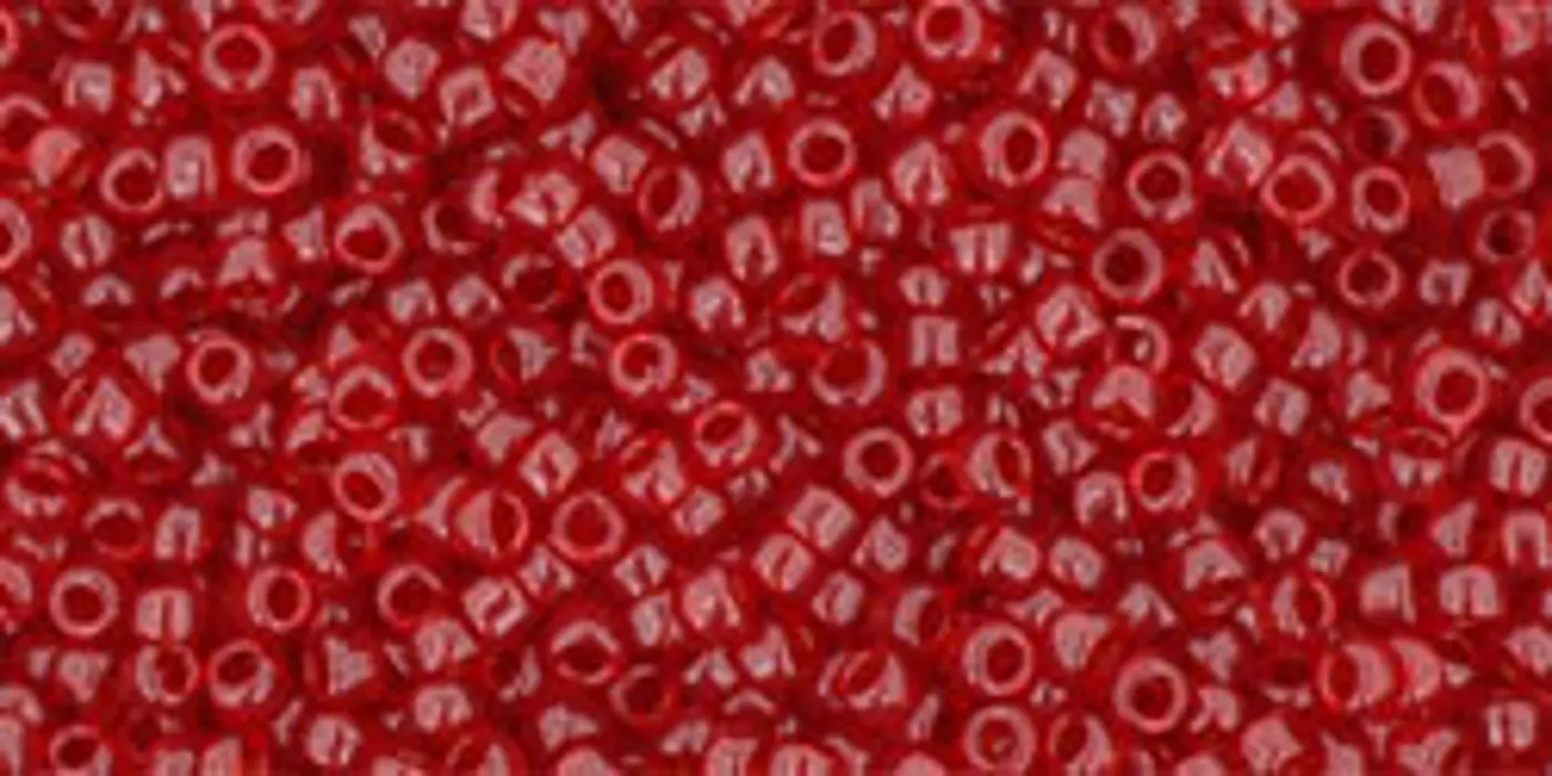 TOHO - Round 15/0 : Transparent Ruby TR-15-5C  - fotografie 1