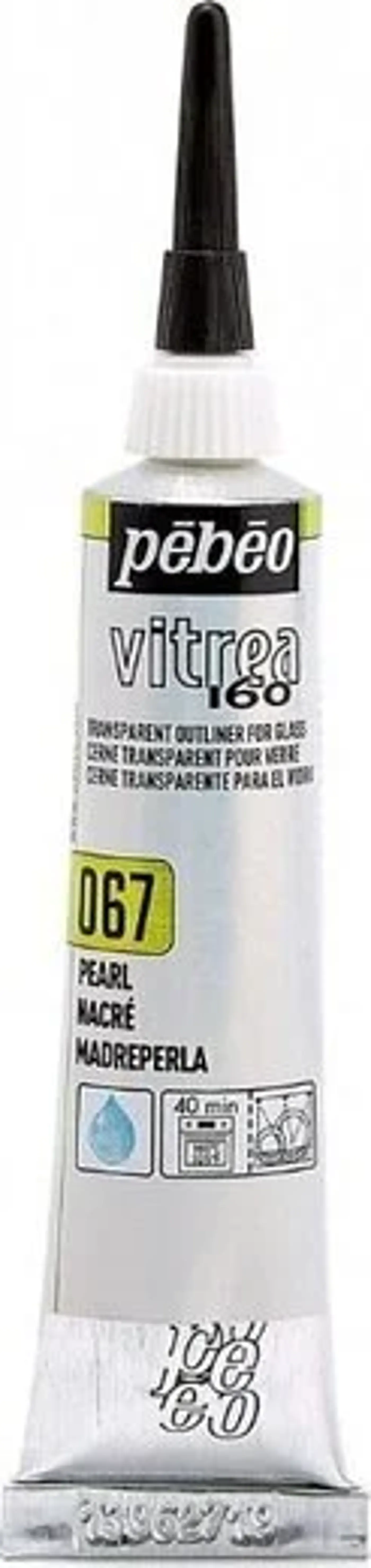 Vypalovací kontura na sklo Vitrea 20ml perlová - fotografie 1