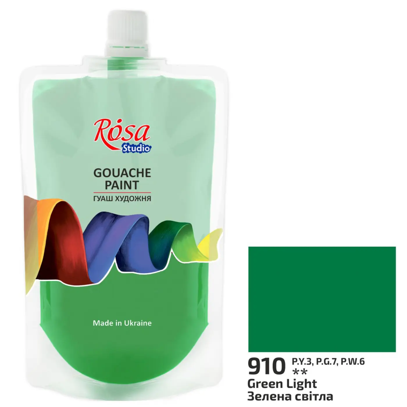 Kvašová barva Rosa – 910 green light 200 ml - fotografie 1