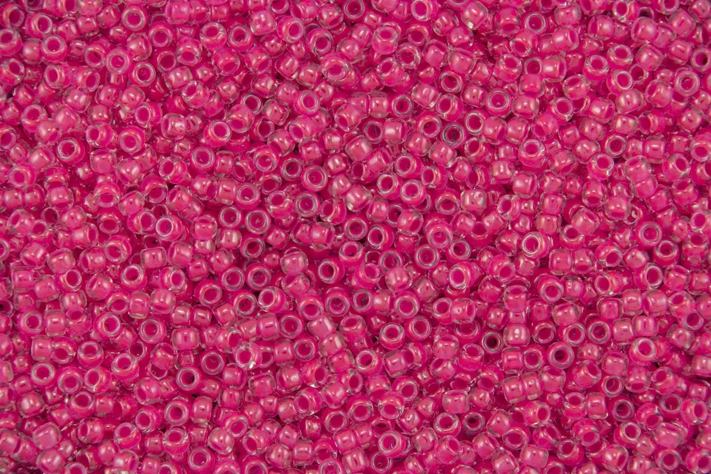 Rokajlové korálky Toho  - Round 15/0 : Luminous Neon Pink TR-15-978 - fotografie 1