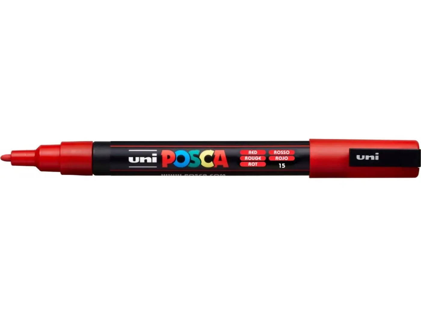 Akrylová fixa Uni Posca PC-3M – 15 červený  - fotografie 1