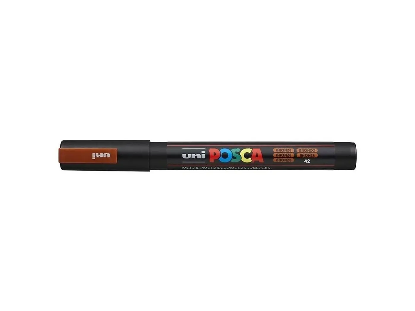 Akrylový fix Uni Posca PC-3M 0,9–1,3 mm – 42 bronzová - fotografie 1