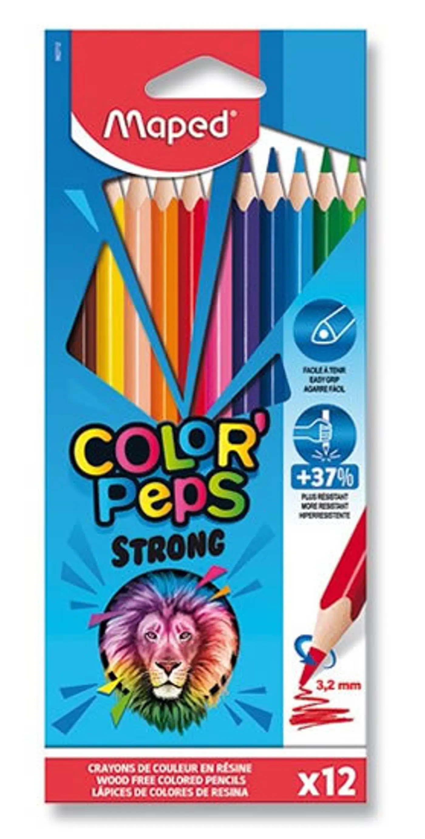 Trojhranné pastelky Maped Color`Peps 12ks - fotografie 1