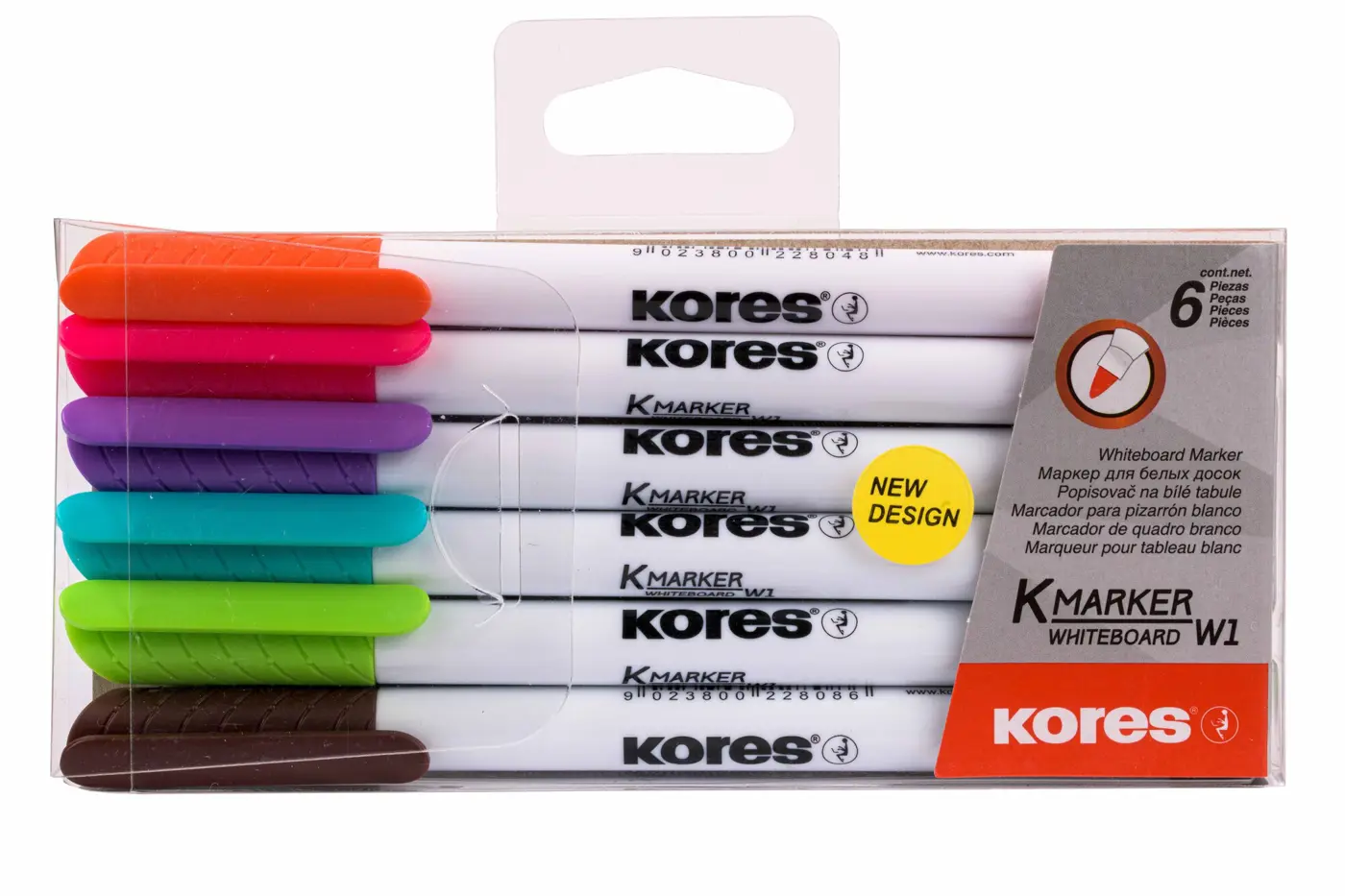 Popisovače Kores K-Marker 6ks - fotografie 1