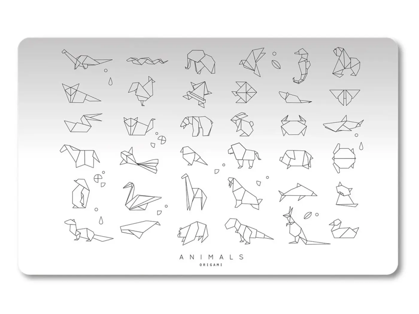 Podložka na stůl Origami animals - fotografie 1