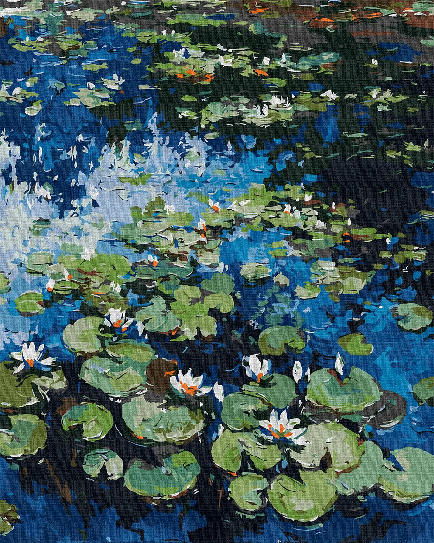 Malování podle čísel 40×50 cm – kreativní sada pro dospělé i děti  Lekníny ©Claude Monet  - fotografie 1