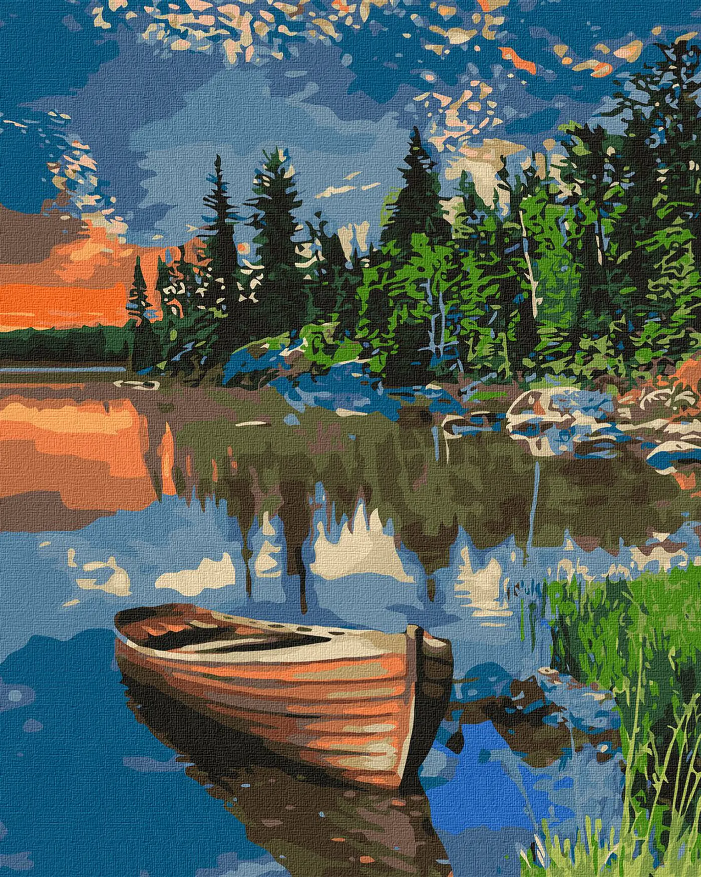 Malování podle čísel 40×50 cm – kreativní sada pro dospělé i děti  Útulné místo  - fotografie 1