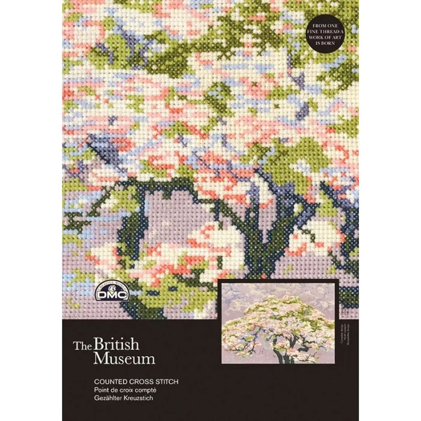Sada na vyšívání DMC William Giles A Tree in Blossom, Strom v květu - fotografie 1