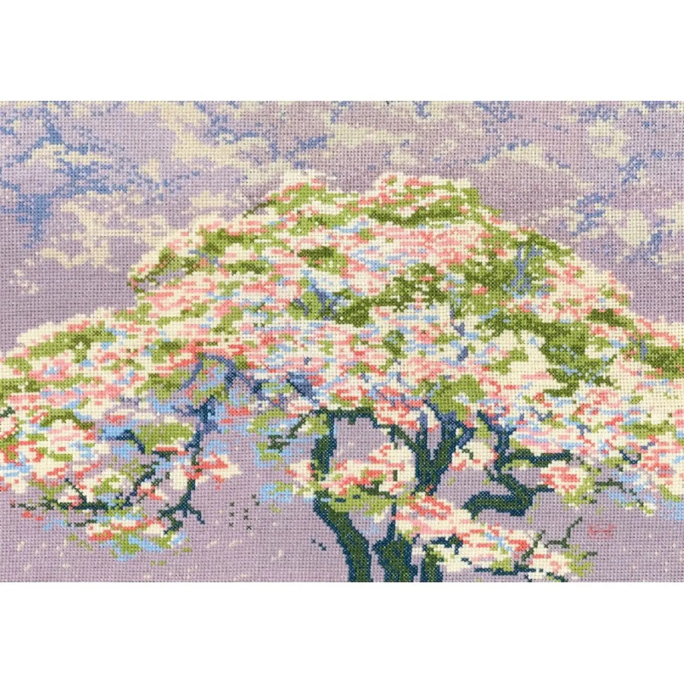 Sada na vyšívání DMC William Giles A Tree in Blossom, Strom v květu - fotografie 2