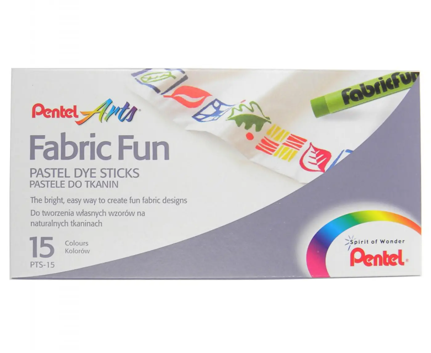 Fabric Fun voskovky na textil sada 15ks - fotografie 1