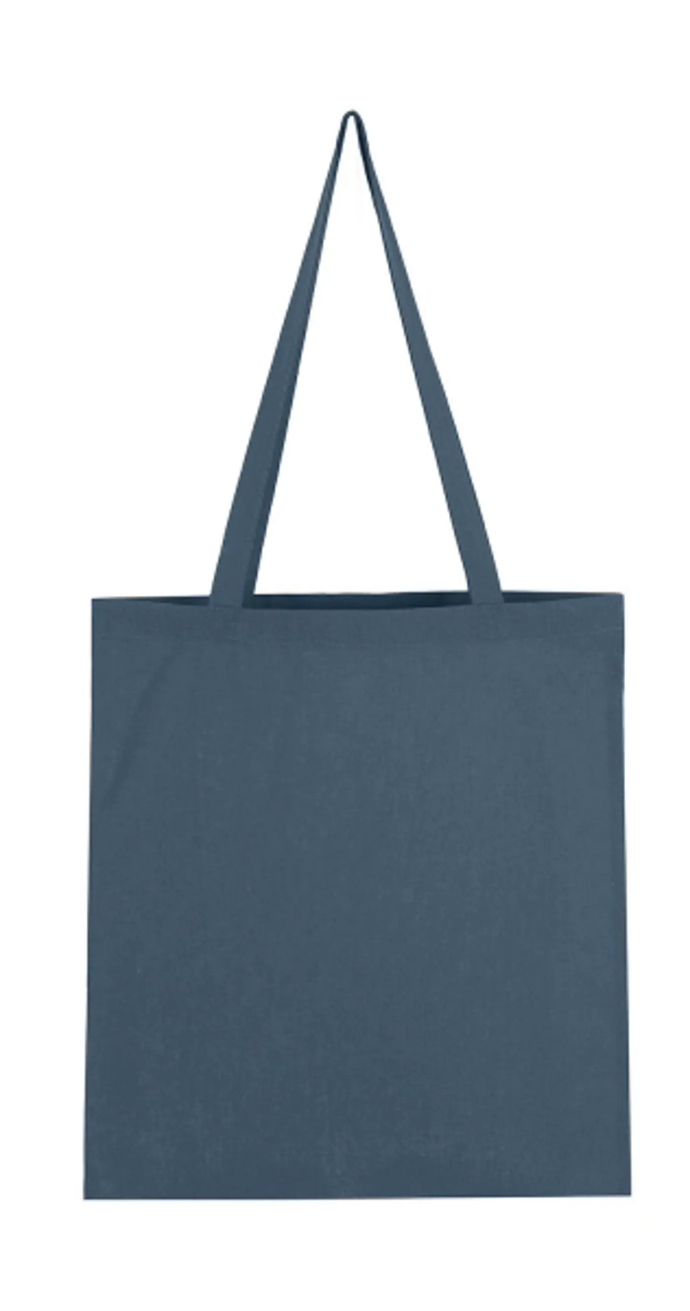 Bavlněná taška s dlouhým uchem – 38 × 42 cm  indigo / indigo  - fotografie 1