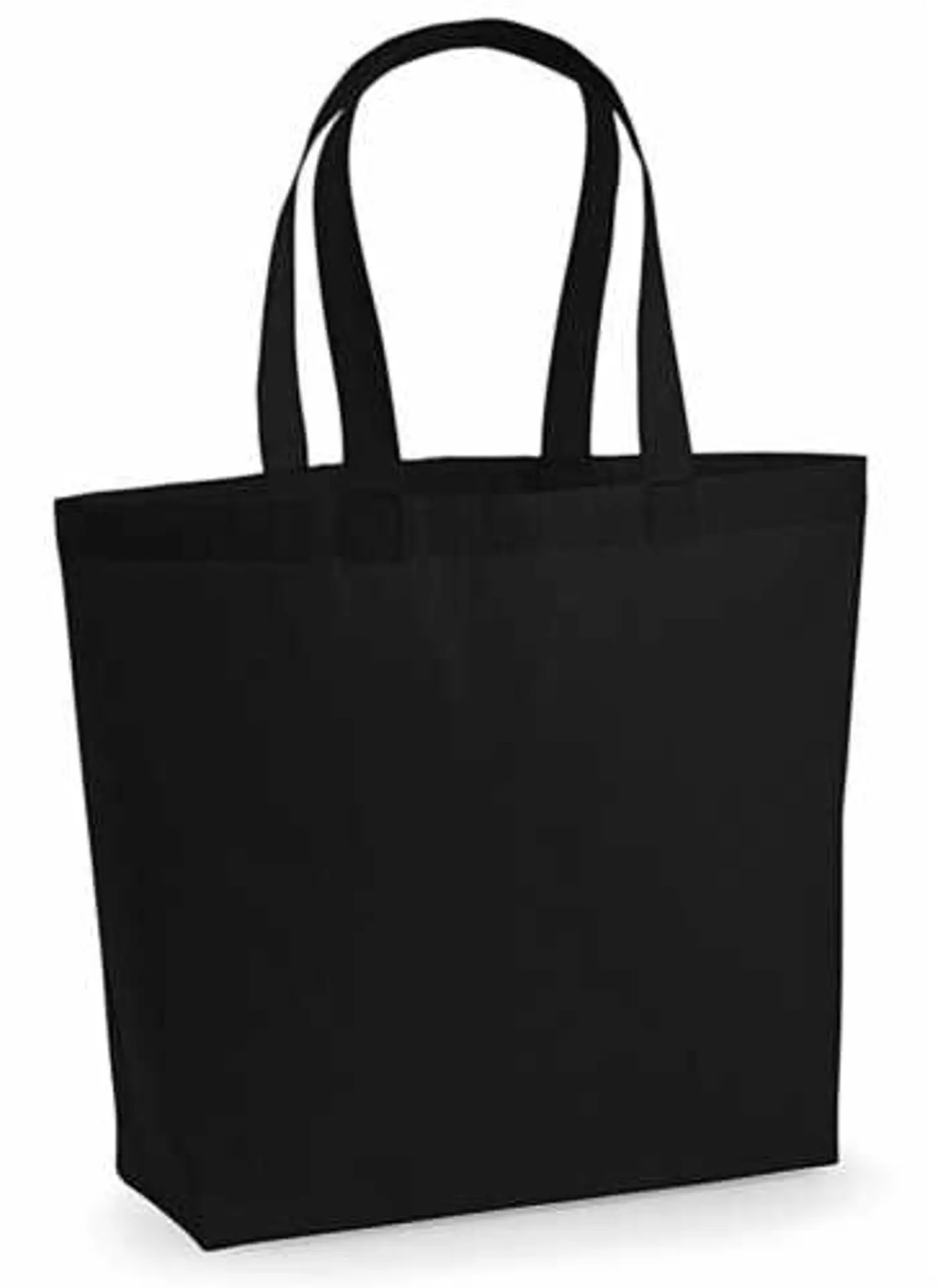 Bavlněná taška se dnem Maxi 200g – černá / black - fotografie 1