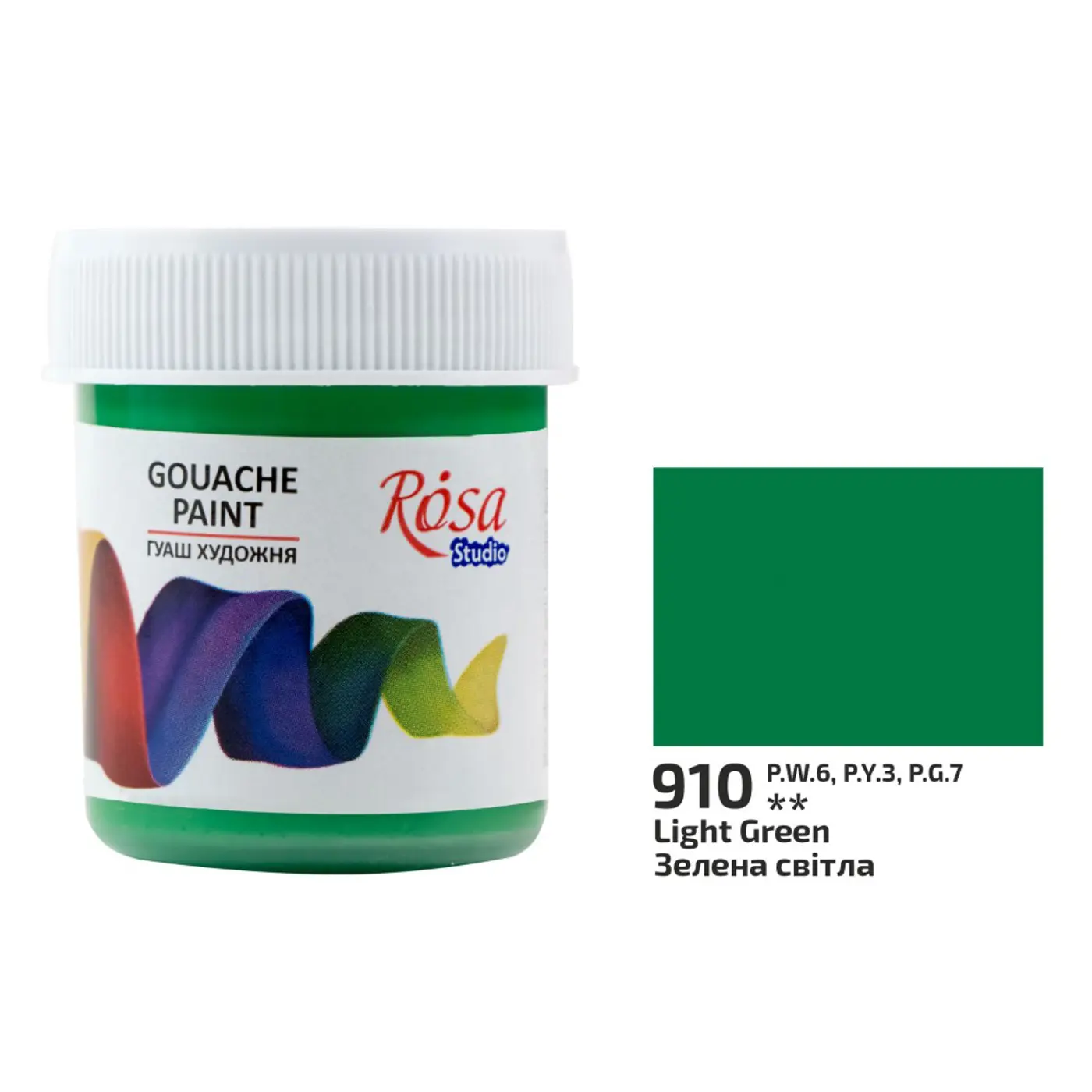 Kvašová barva Rosa 910 green light 40ml  - fotografie 1