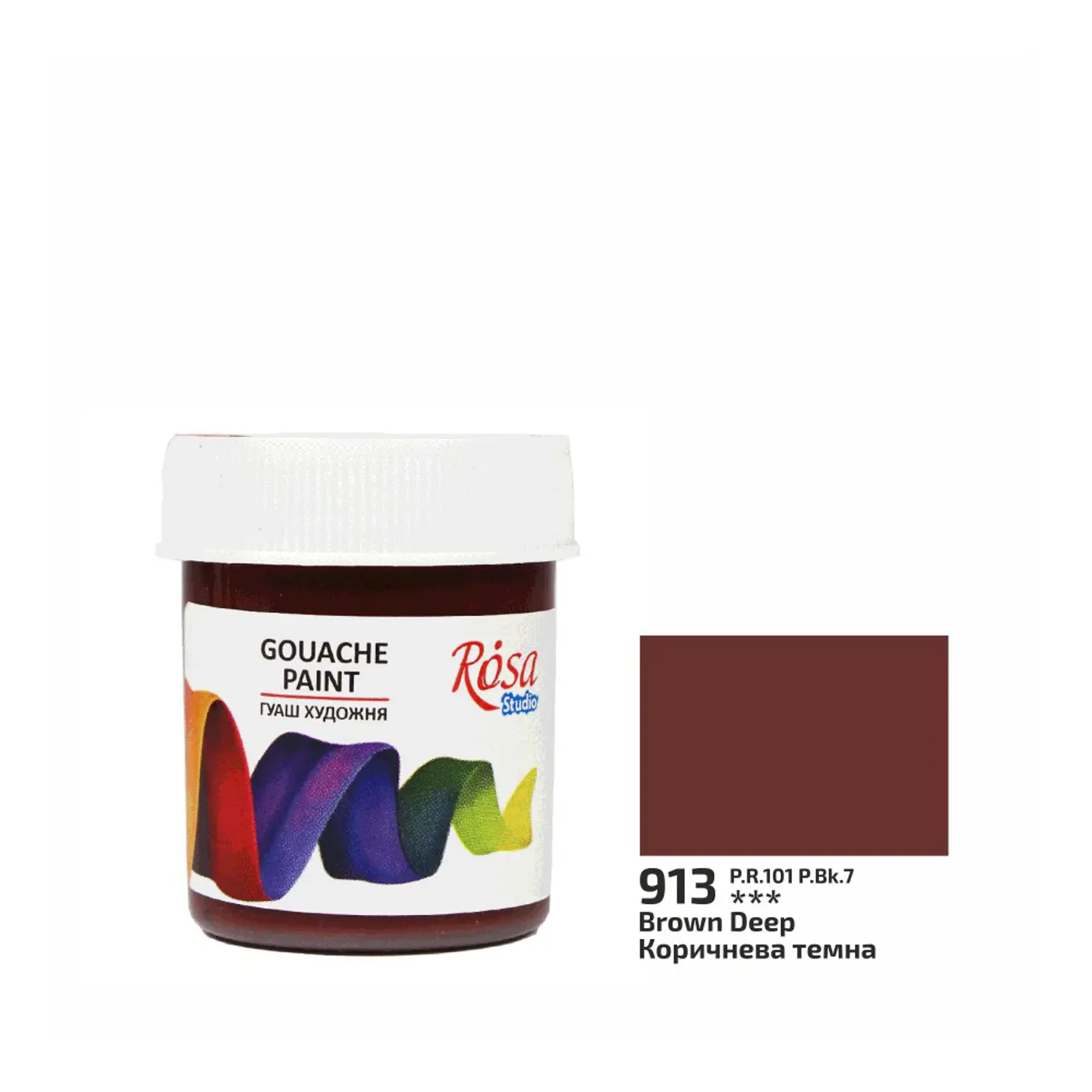 Kvašová barva Rosa 913 brown deep 40ml  - fotografie 1