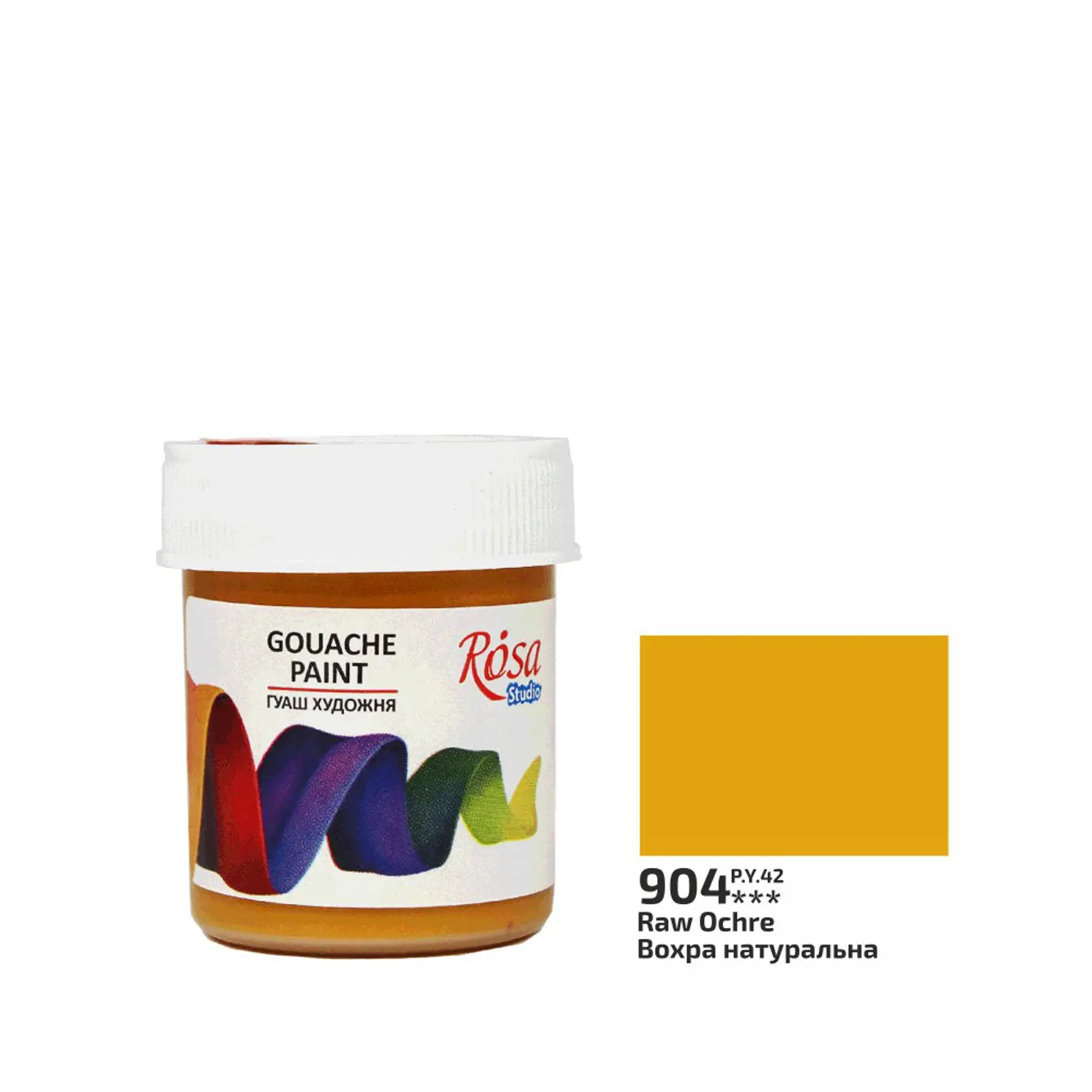 Kvašová barva Rosa 904 raw ochre 40ml  - fotografie 1