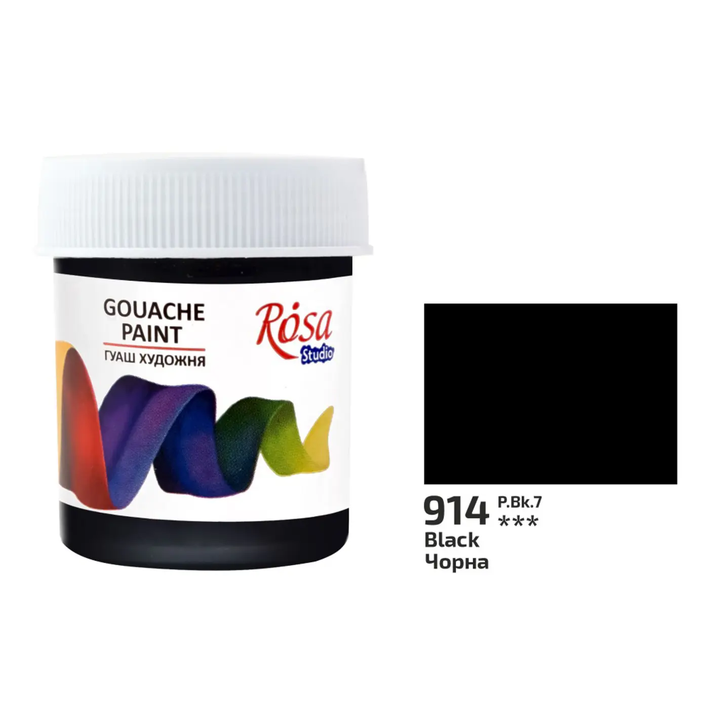 Kvašová barva Rosa 914 black 40ml  - fotografie 1
