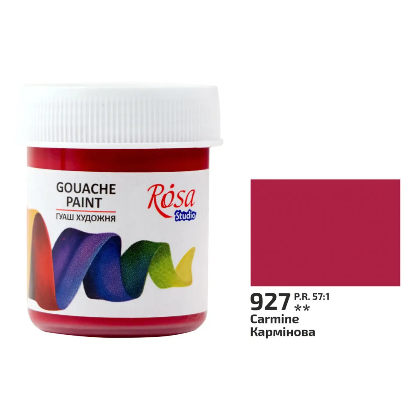 Kvašová barva Rosa 927 carmine 40ml  - fotografie 1