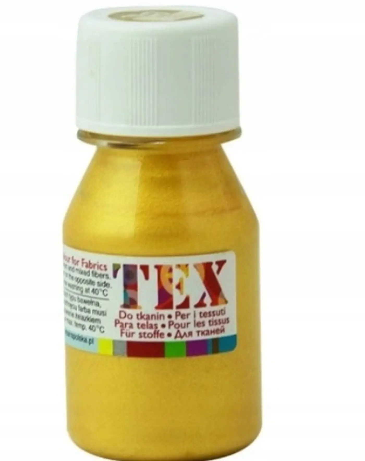Barva akrylová na textil TEX RENESANS 50 ml  Zlatá 180 - fotografie 2