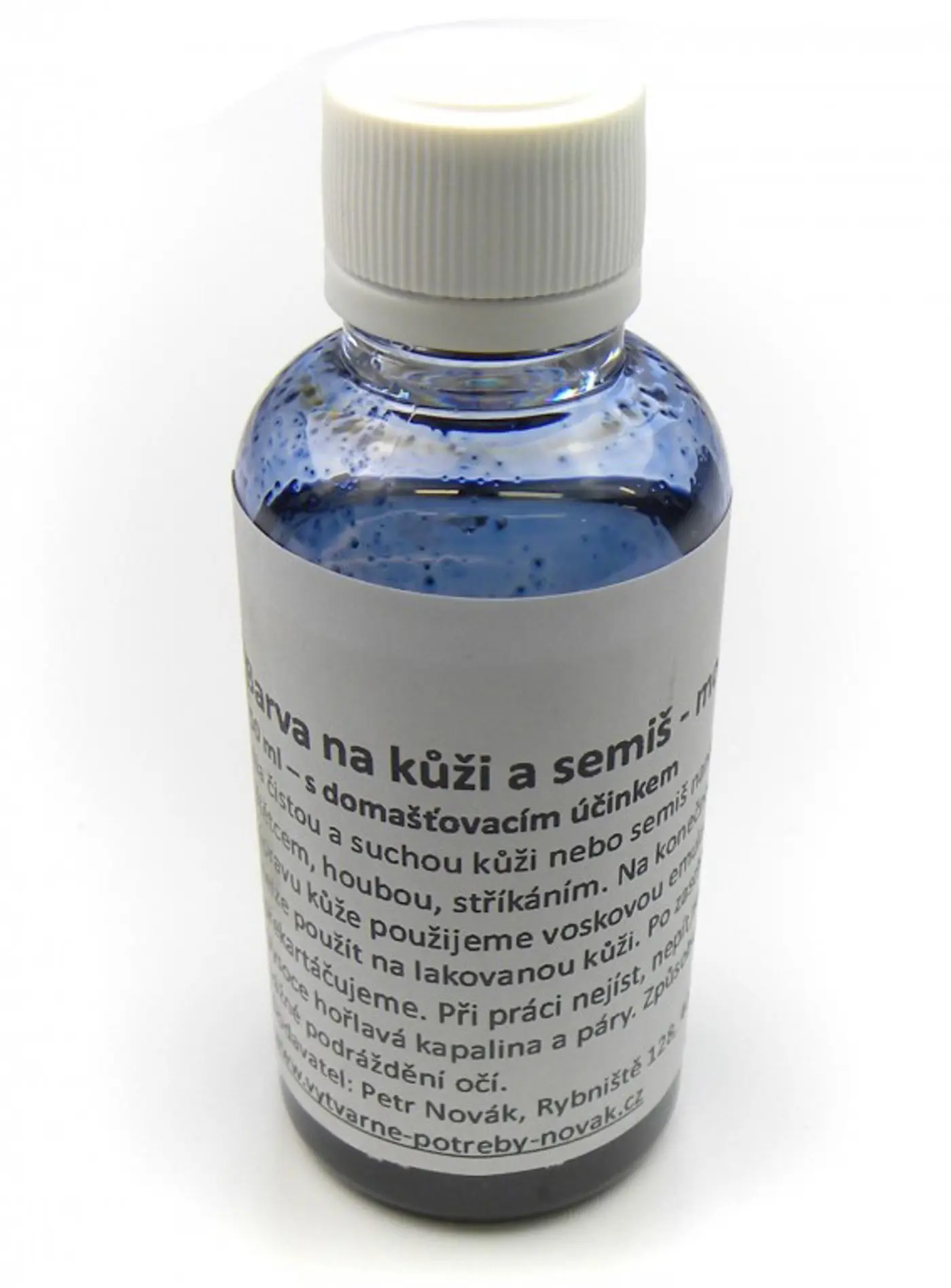 Barva na kůži a semiš 50ml modrá - fotografie 1