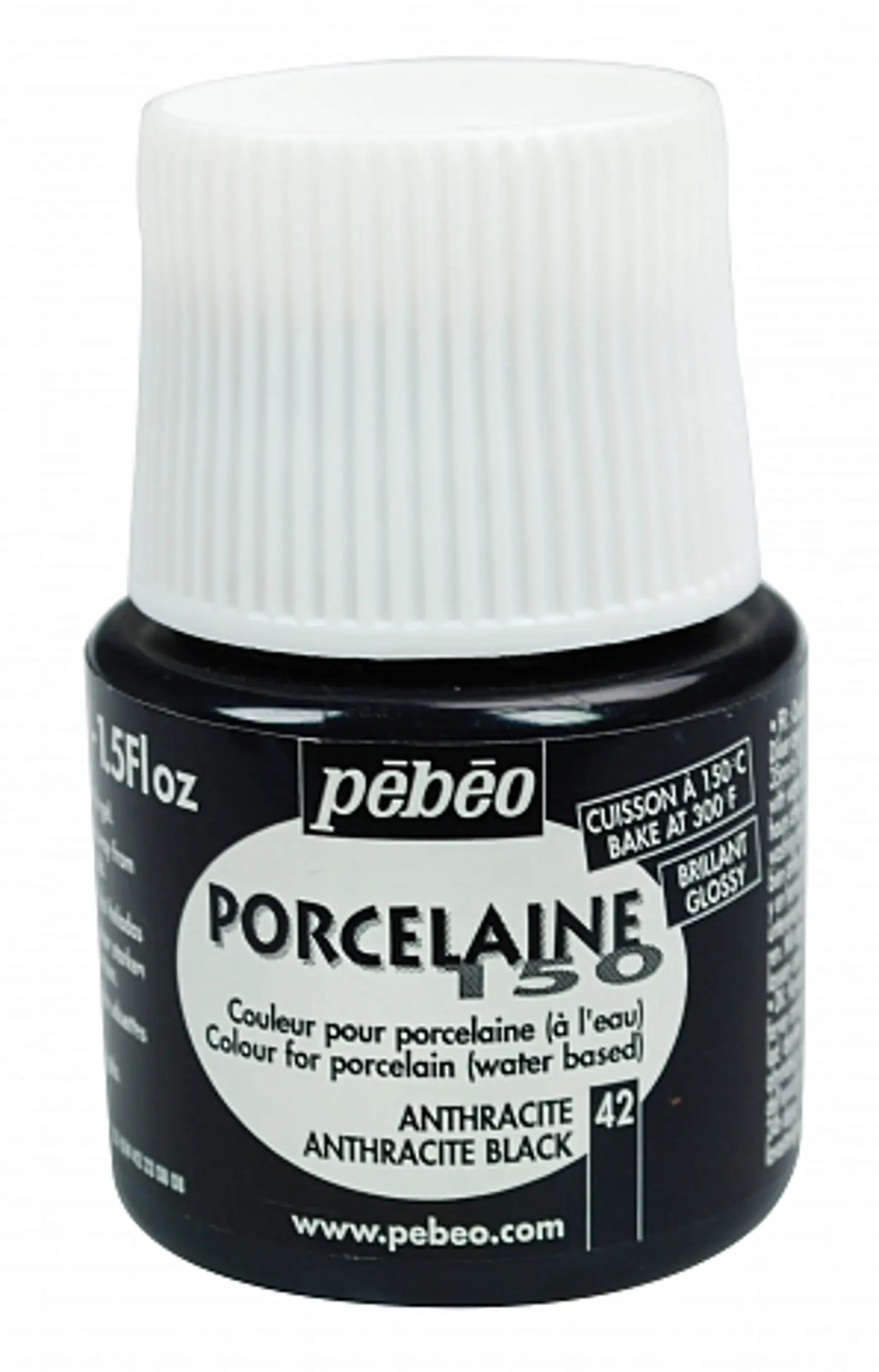 Barva na porcelán Porcelaine 45ml  42 černá - fotografie 1