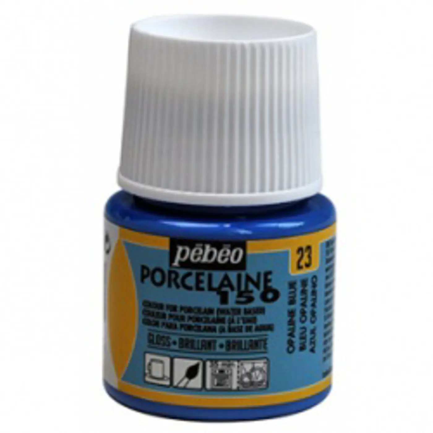 Barva na porcelán Porcelaine 45ml 23 modrá azurová - fotografie 1