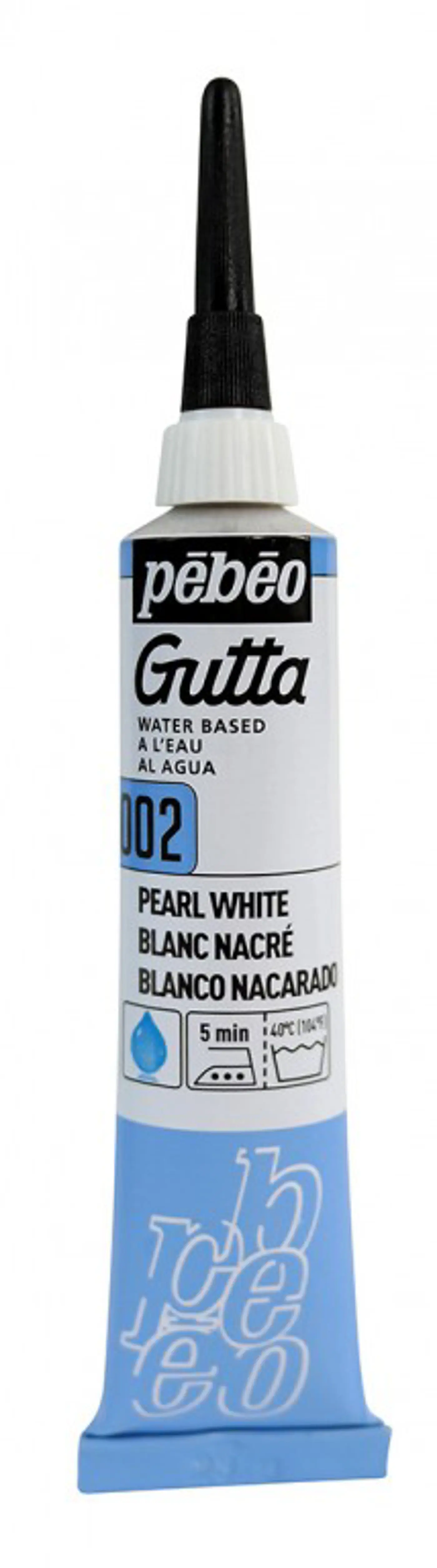 Gutta na hedvábí Pébéo 20ml 002 bílá (perlová) - fotografie 1