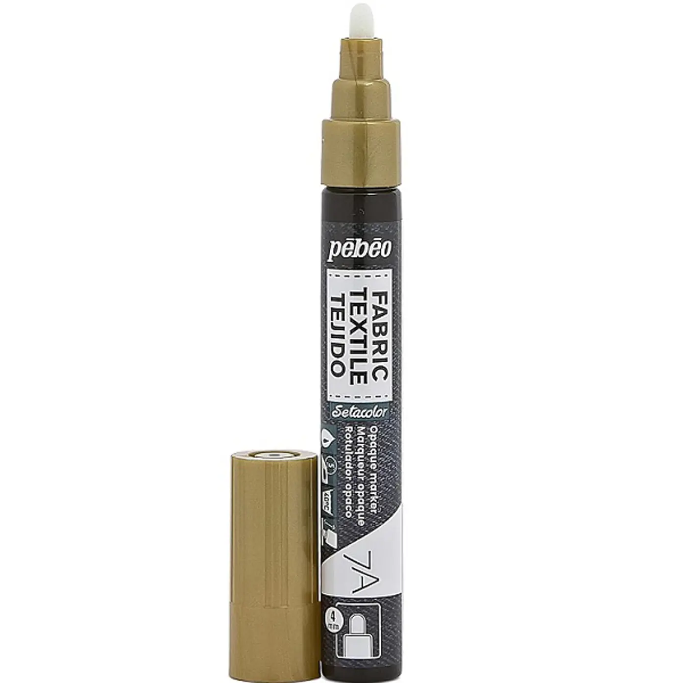 Marker na textil 7A Pébéo zlatý - fotografie 1
