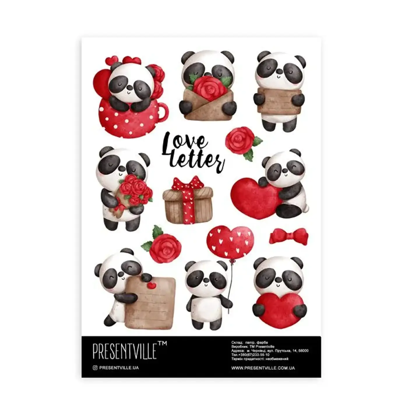 Sada samolepek Panda - fotografie 1