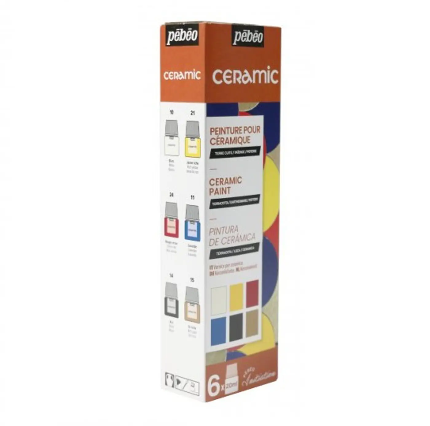 Sada barev na keramiku Discovery Ceramic 6 x 20 ml - fotografie 1