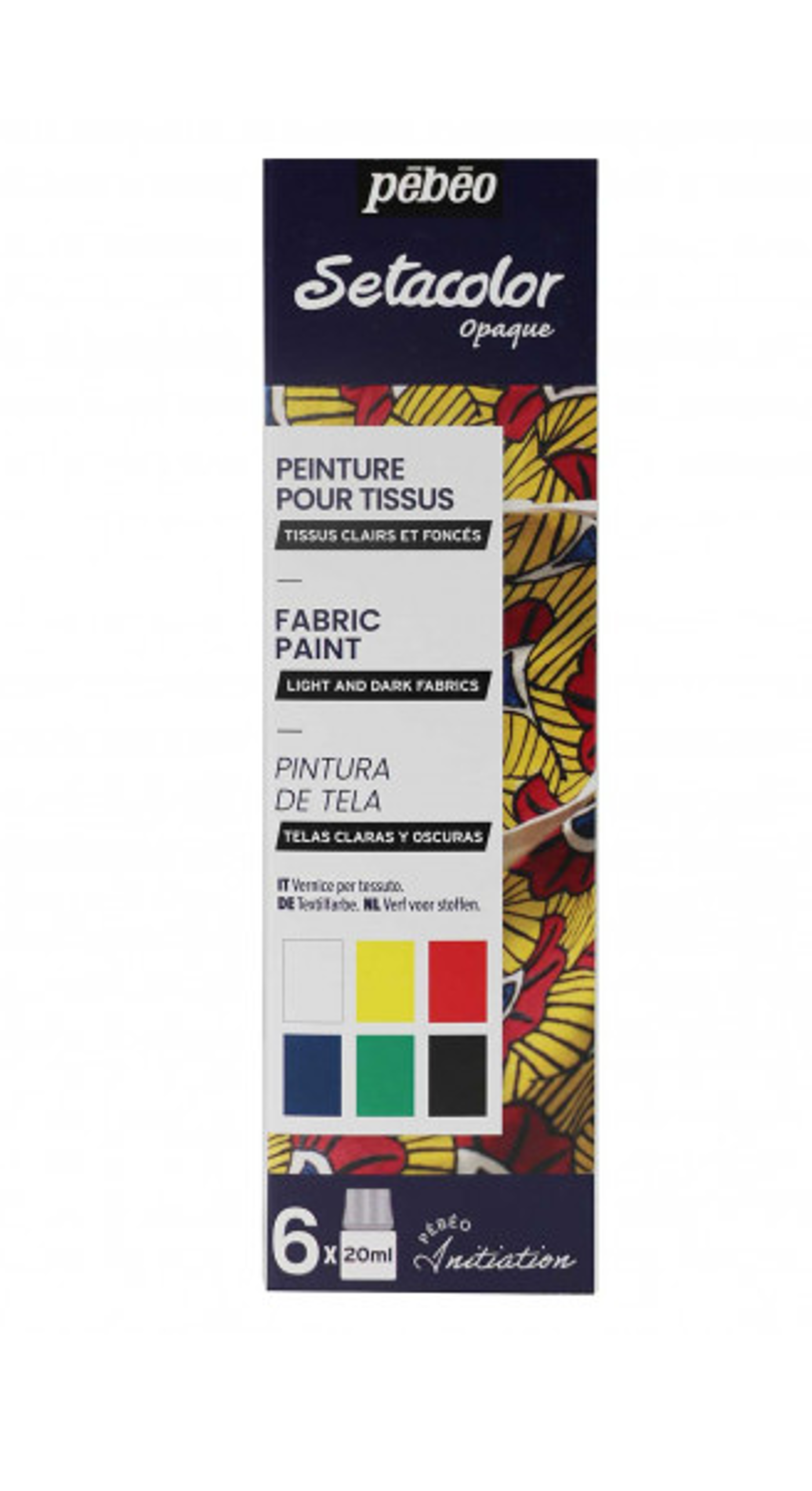Sada barev na textil Setacolor 6ks - fotografie 1