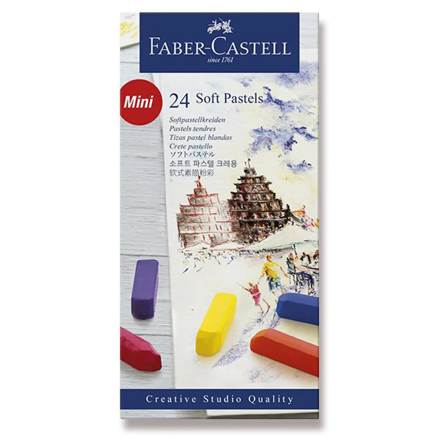 Suché pastely Faber-Castell mini 24ks - fotografie 1