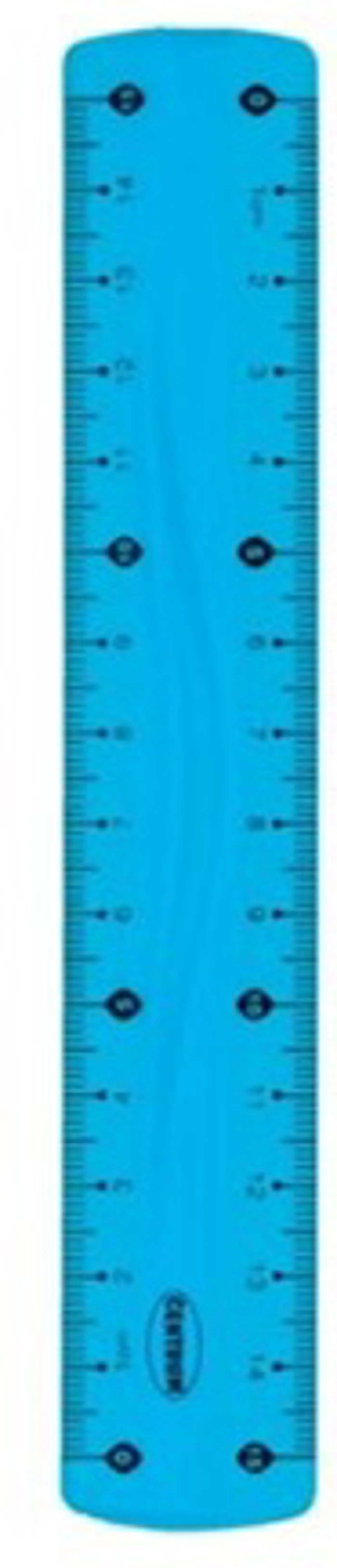 Pravítko FLEXI 15 cm modrá - fotografie 1