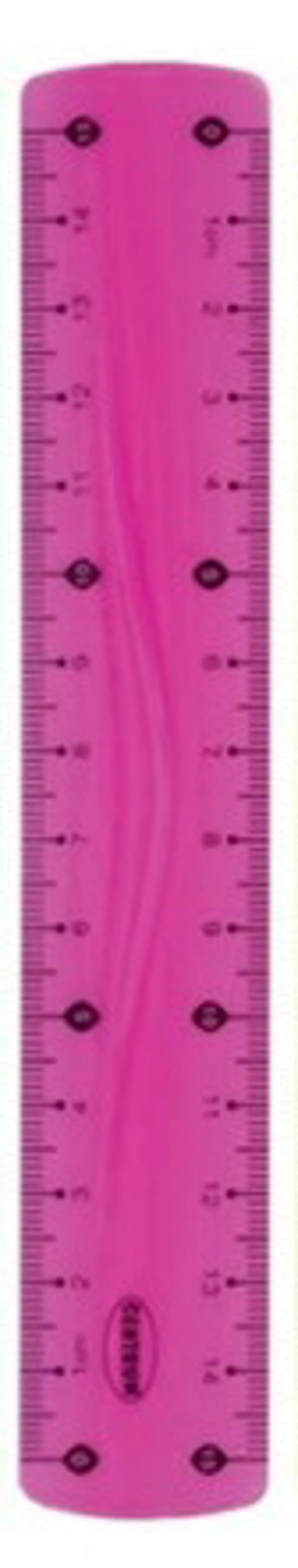 Pravítko FLEXI 15 cm Růžová - fotografie 1