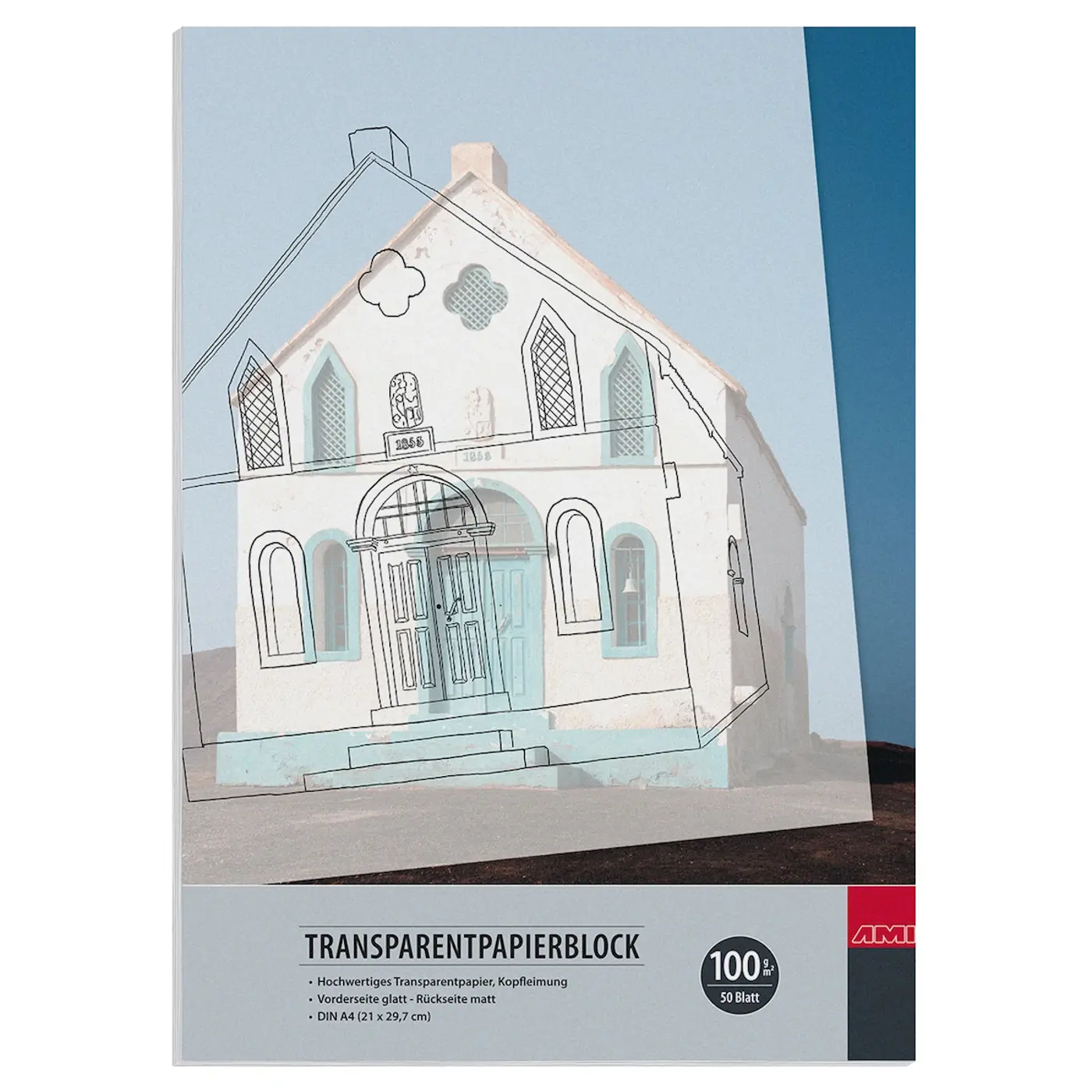 Transparentní papír A3 100 g bílý - fotografie 1