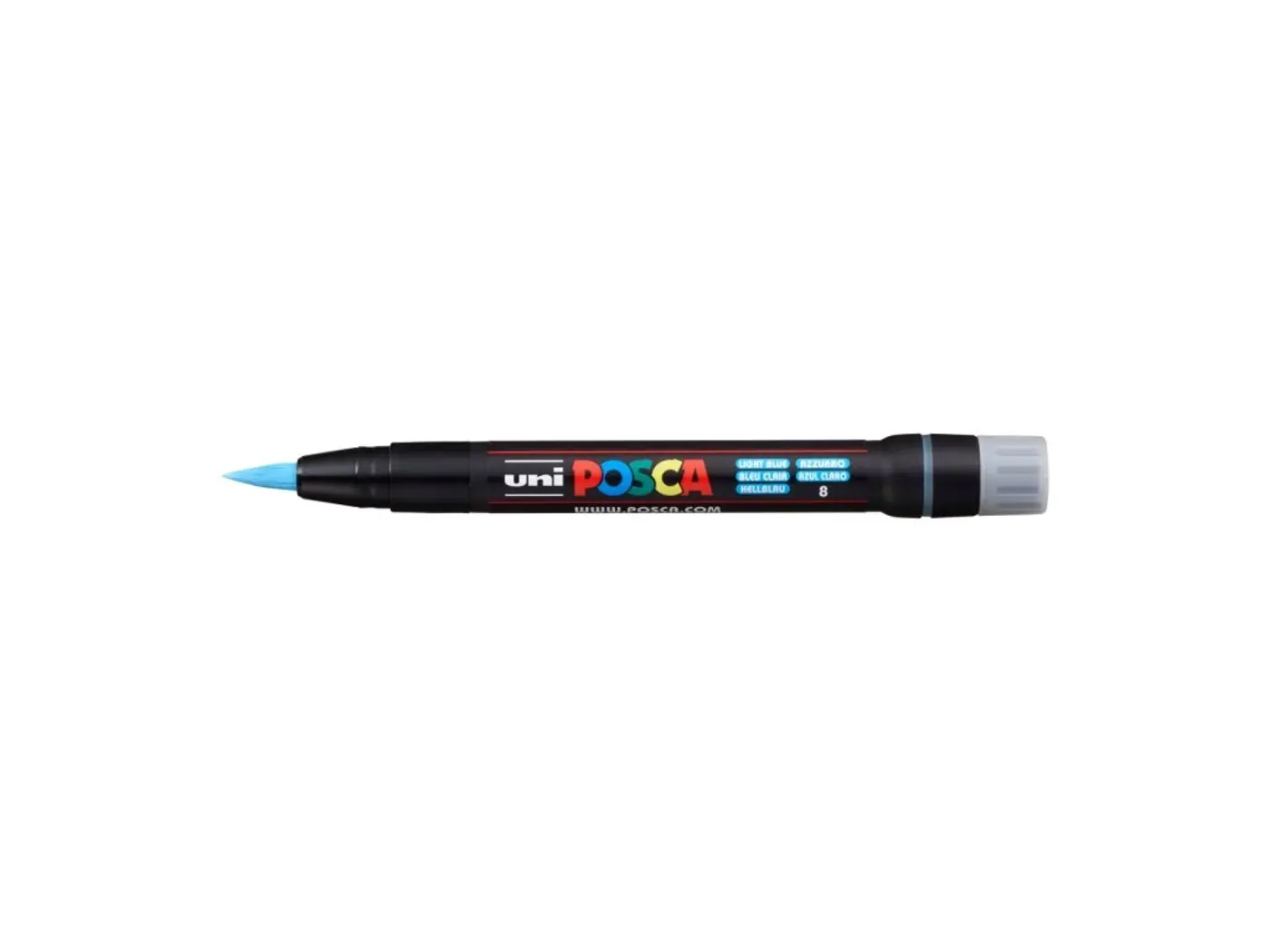Štětečkový akrylový marker Uni Posca PC-350 – 08 light blue - fotografie 1