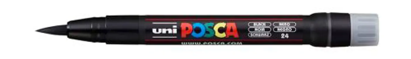 Štětečkový akrylový marker Uni Posca PC-350 – 24 black - fotografie 1